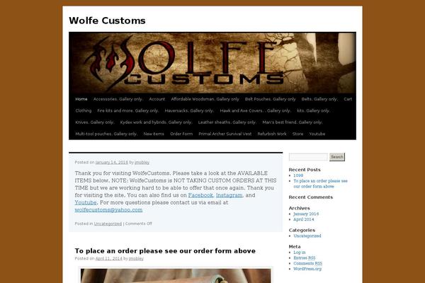 WordPress website example screenshot