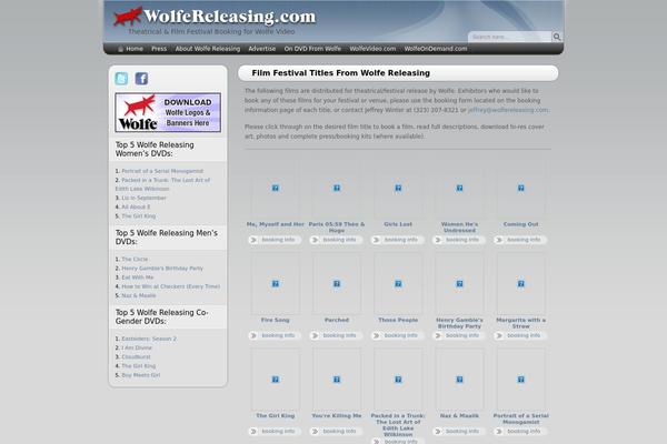wolfereleasing.com site used Wolfe-releasing