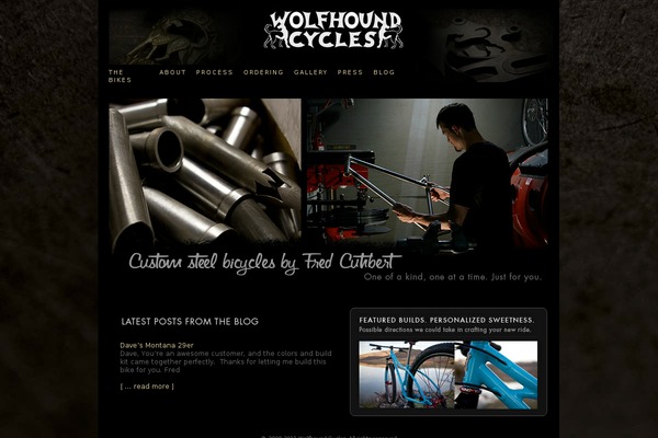wolfhoundcycles.com site used Thesis_16b
