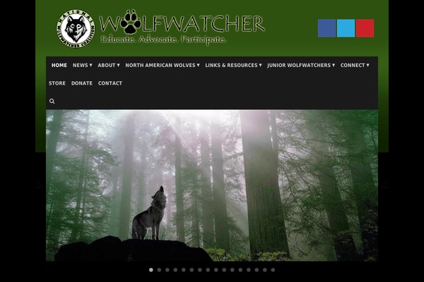 wolfwatcher.org site used Wolfwatchertheme