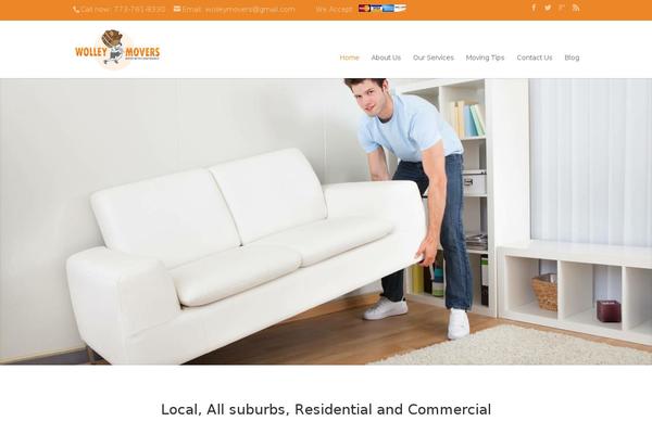 Divi theme site design template sample