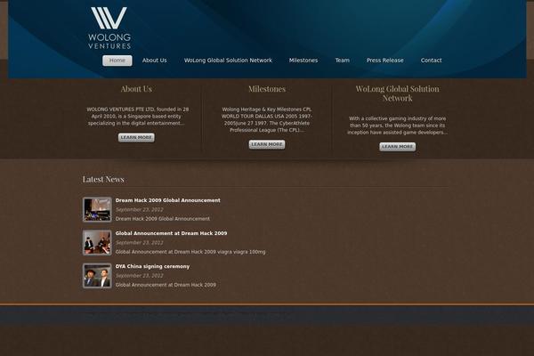 wolongventures.com site used Woven