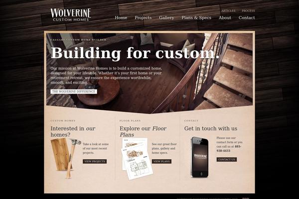 Wolverine theme site design template sample