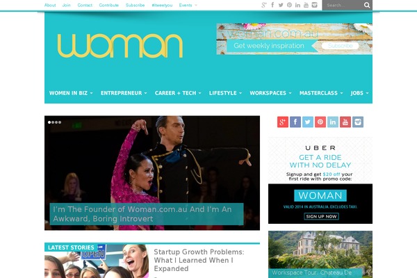 woman.com.au site used Spidermag