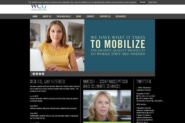 womancareglobal.org site used Wcg