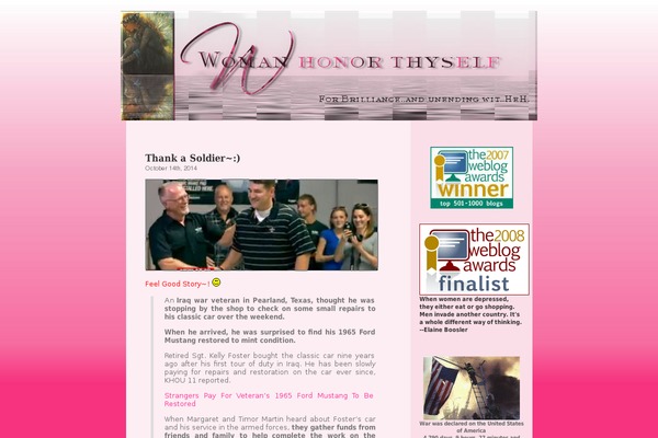 womanhonorthyself.com site used Leone