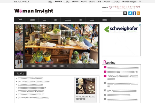 Insight website example screenshot