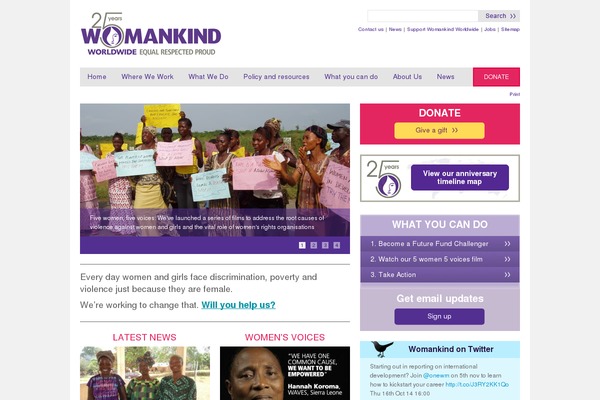 womankind theme websites examples