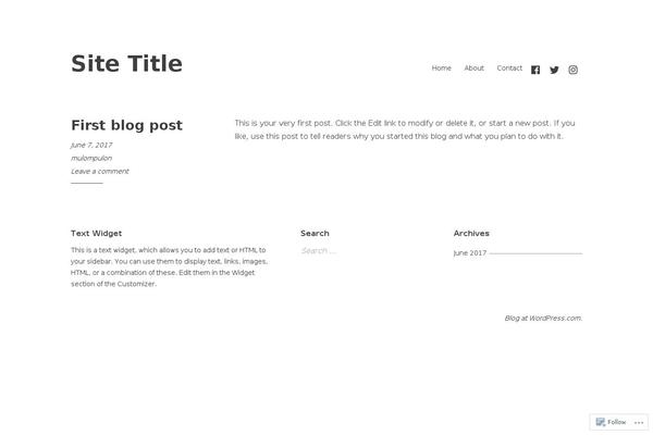 WordPress website example screenshot