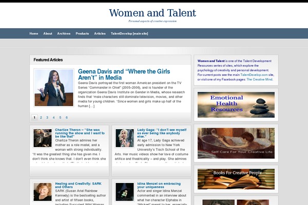 womenandtalent.com site used Wp-prolific-basic