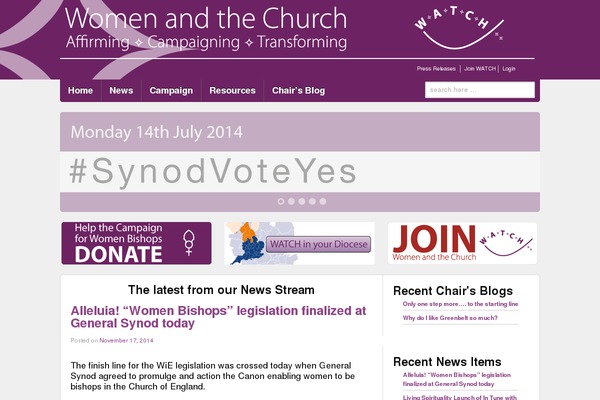 womenandthechurch.org site used Watch2014
