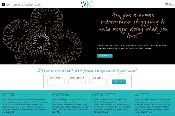 winc theme websites examples