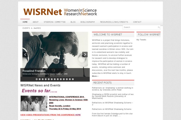 womeninscience.net site used Echopress