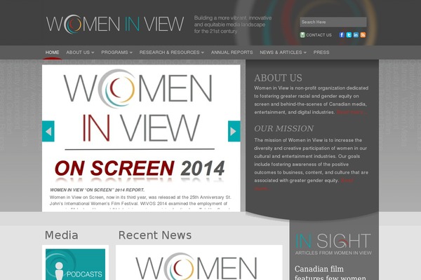 womeninview.ca site used Women-in-view