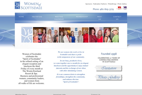 womenofscottsdale.org site used Wostheme
