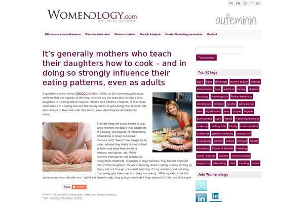womenology.com site used Womenology