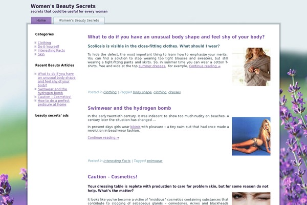 womens-beauty-secrets.com site used Lavenderoil