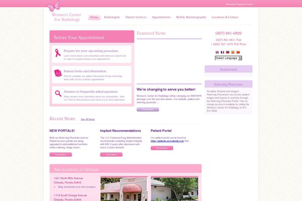 womenscenterforradiology.com site used Wcr