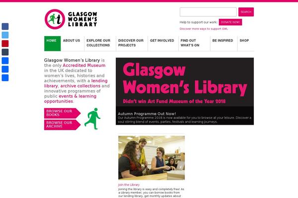 womenslibrary.org.uk site used Gwlroottheme