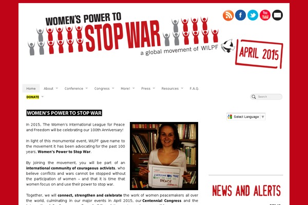 womenstopwar.org site used Courier-blog