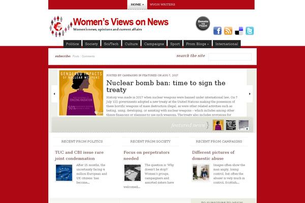 womensviewsonnews.org site used eNews