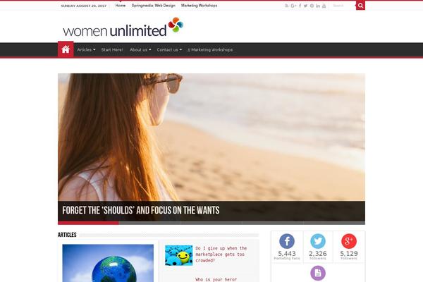 womenunlimitedworldwide.com site used Sahifa