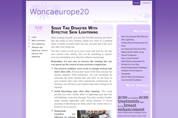 woncaeurope2011.org site used Thistle