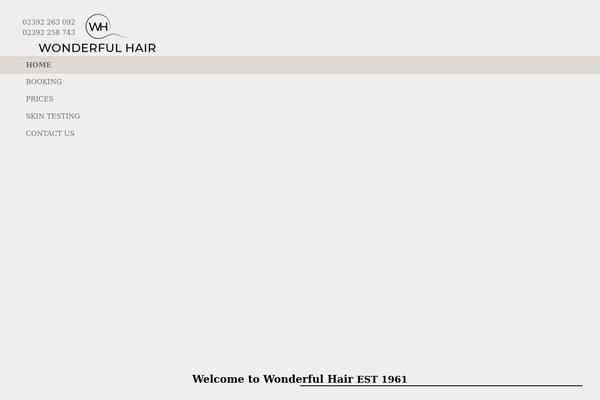 Impreza Child theme site design template sample