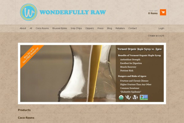 wonderfullyrawgourmet.com site used Three_trees