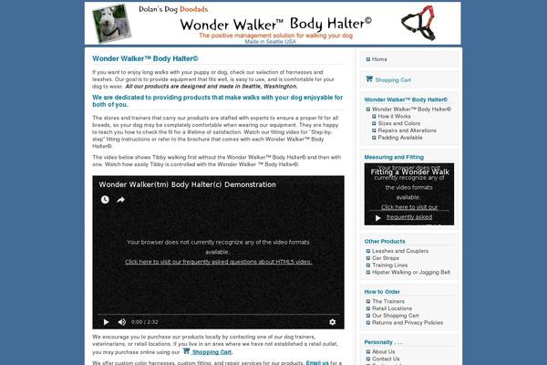 wonderwalkerbodyhalter.com site used Shades of Blue