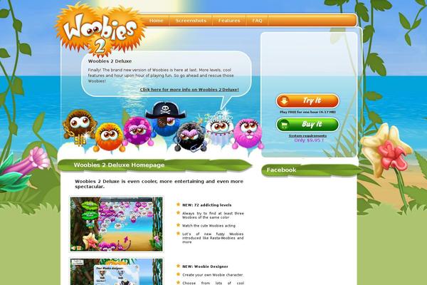 woobies2.com site used Wordpress-brown