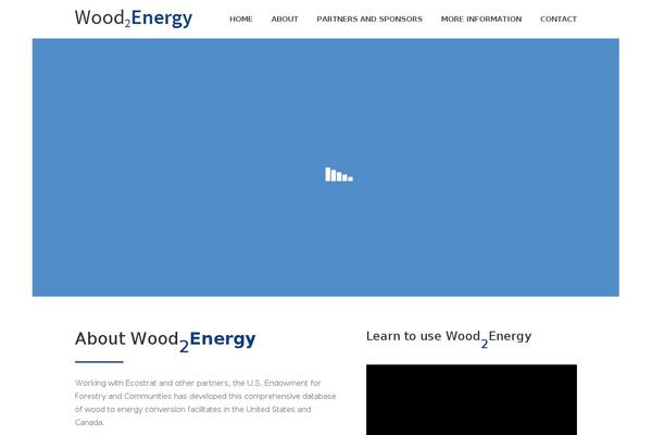 wood2energy.org site used Wood2energy