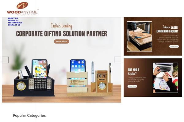 WoodMart theme site design template sample