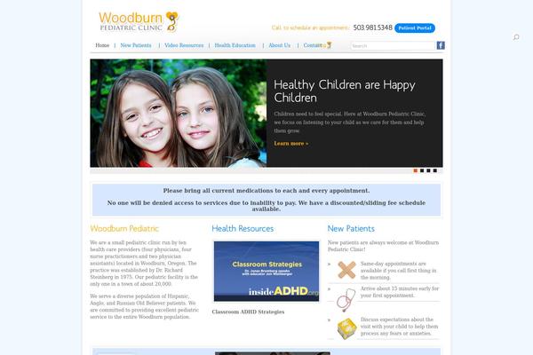 woodburnpediatric.com site used Agivee