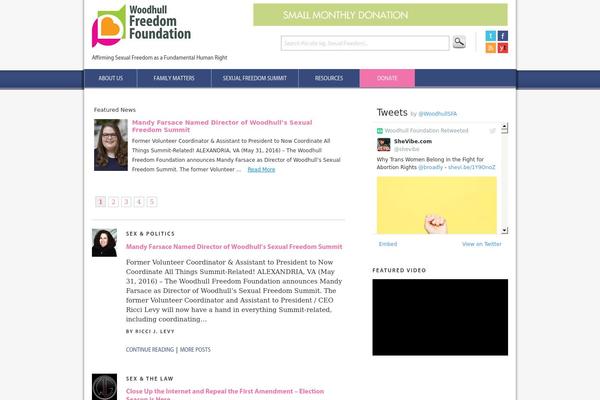 woodhullfoundation.org site used Woodhull