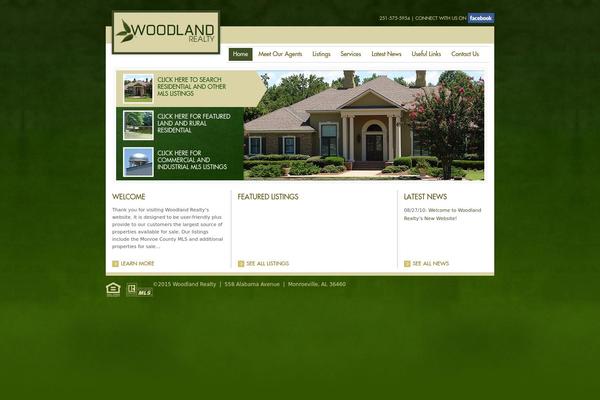 Woodland theme site design template sample
