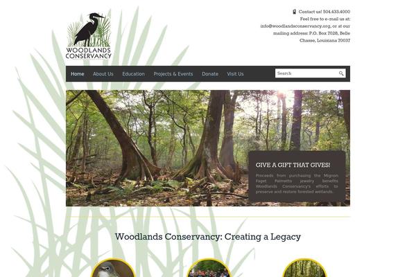 woodlandsconservancy.org site used BlackBird