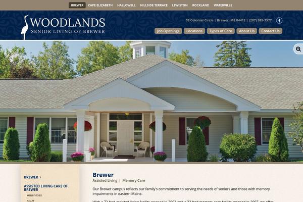 Woodlands theme site design template sample