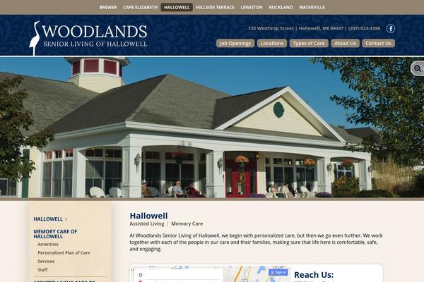 Woodlands theme site design template sample