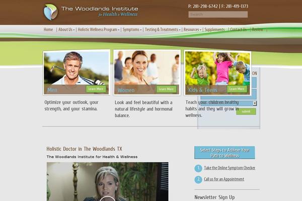 Woodland theme site design template sample
