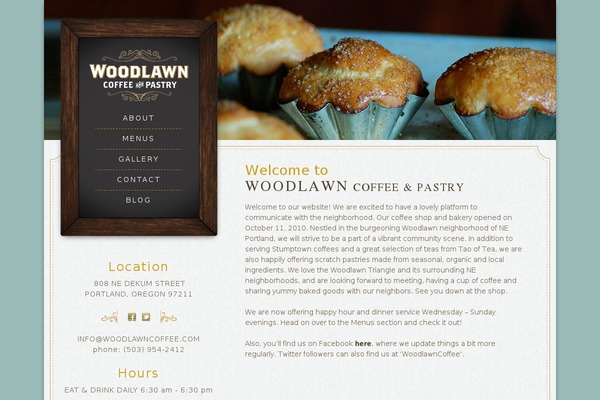 woodlawncoffee.com site used Woodlawn
