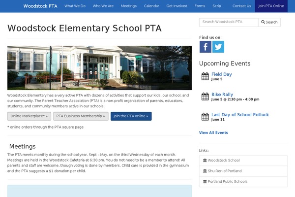 WordPress website example screenshot