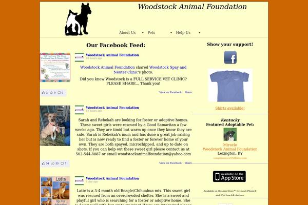 Woodstock theme site design template sample