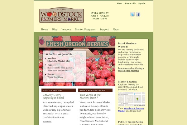 woodstockmarketpdx.com site used Woodstock