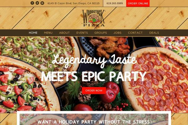 Woodstocks theme site design template sample