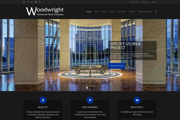 Enfold theme site design template sample