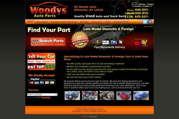 woodysautoparts.com site used Woodys