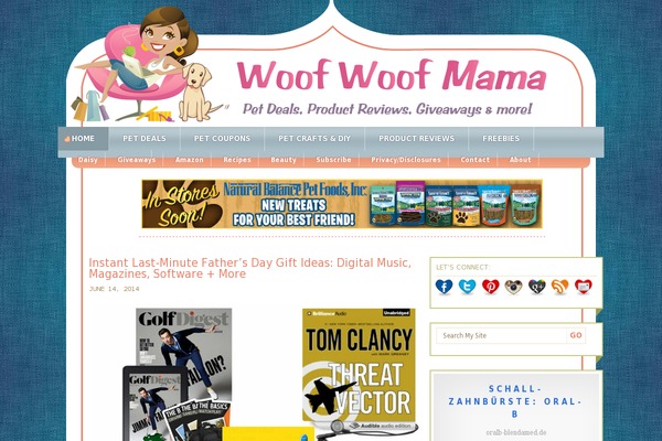woofwoofmama.com site used Family Tree