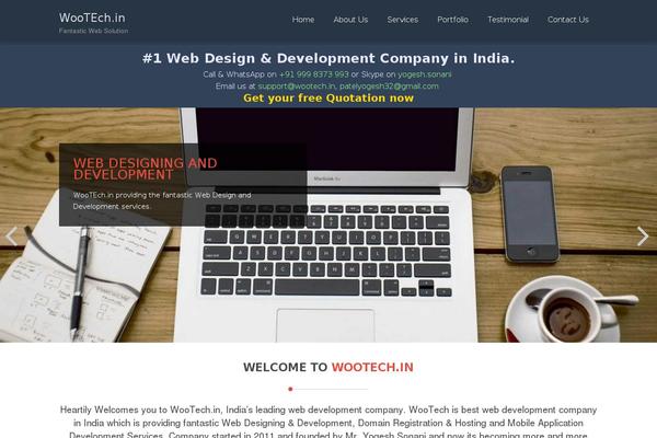 eVision corporate theme site design template sample