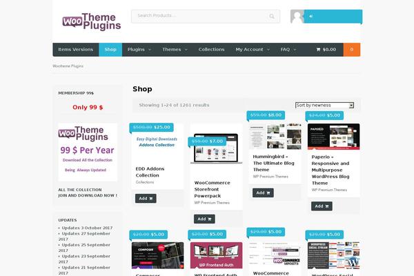 wootheme-plugins.com site used Superstore Child